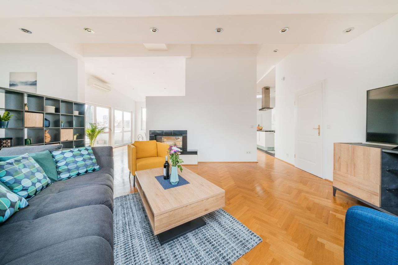 Penthouse Apartment - Sauna - Terrasse - Kamin - Ac Wien Ngoại thất bức ảnh