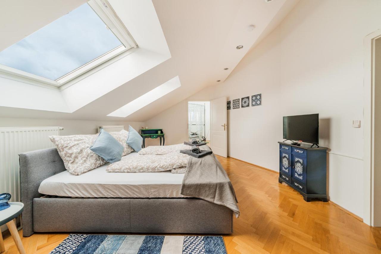 Penthouse Apartment - Sauna - Terrasse - Kamin - Ac Wien Ngoại thất bức ảnh