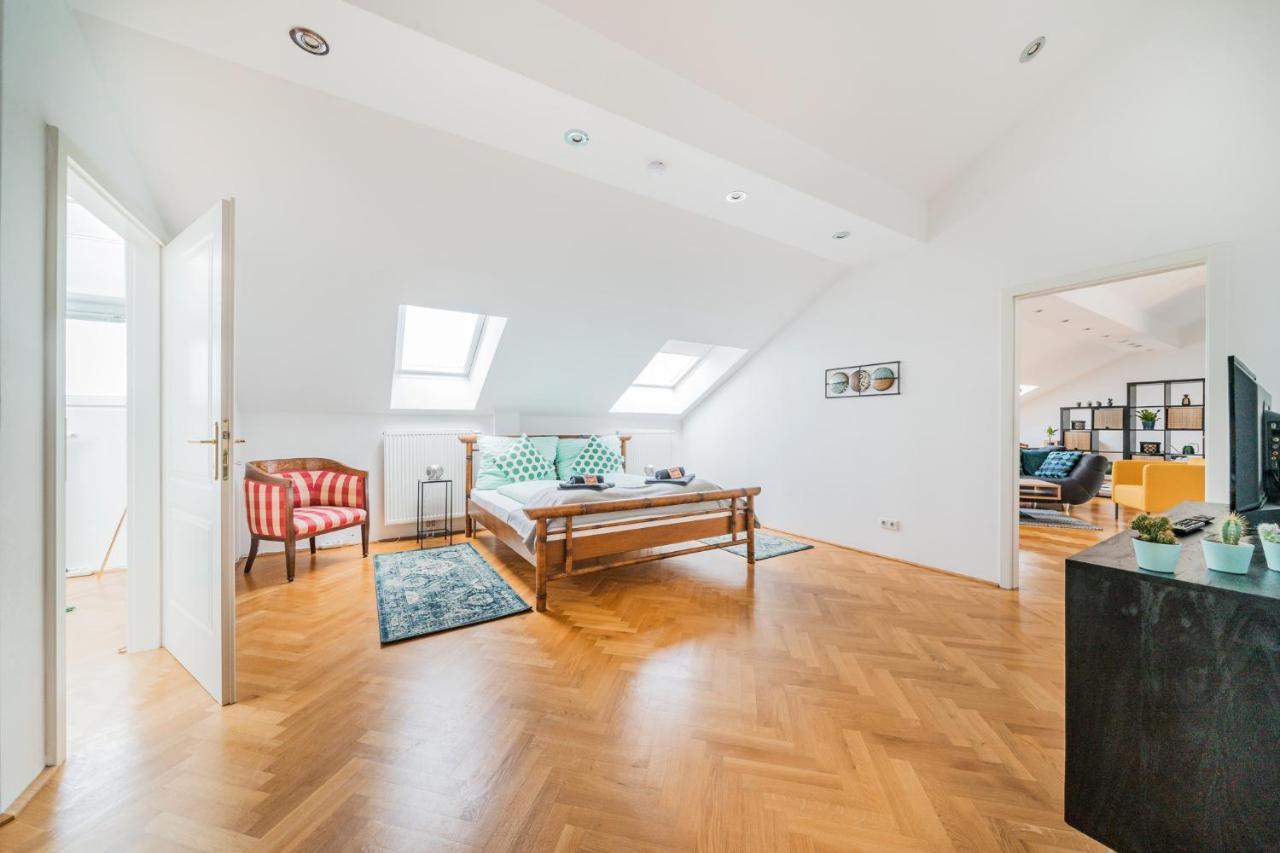 Penthouse Apartment - Sauna - Terrasse - Kamin - Ac Wien Ngoại thất bức ảnh