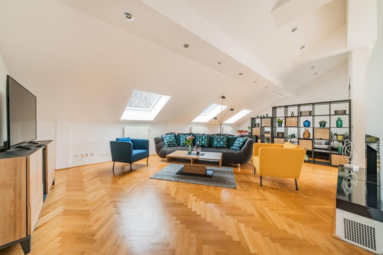 Penthouse Apartment - Sauna - Terrasse - Kamin - Ac Wien Ngoại thất bức ảnh